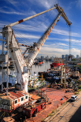 Dredge ships Harbour area: 
