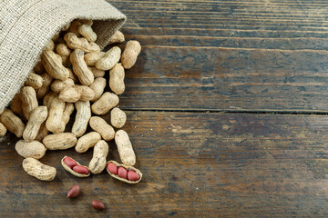 peanuts in shell place for text
