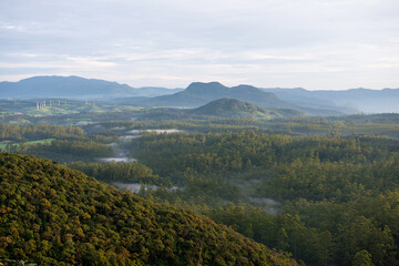 Landscape of Horton Plains National Park, Sri Lanka.