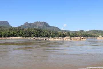 Fototapeta na wymiar Fleuve Mékong, Laos