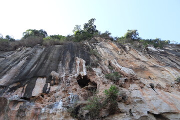 Falaise des grottes de Pak Ou, Laos