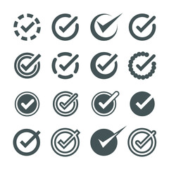 Check mark icon set/Check list icon