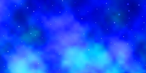 Light BLUE vector pattern with abstract stars. Colorful illustration with abstract gradient stars. Best design for your ad, poster, banner.