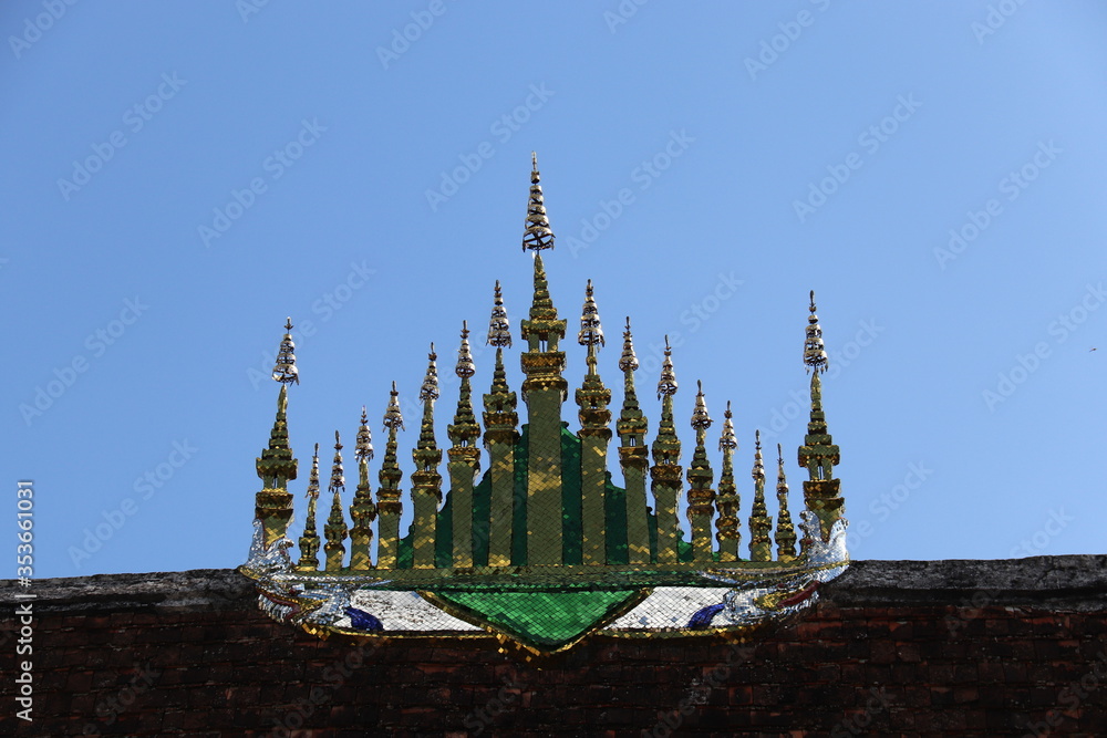 Canvas Prints Toit du Vat Xieng Thong à Luang Prabang, Laos