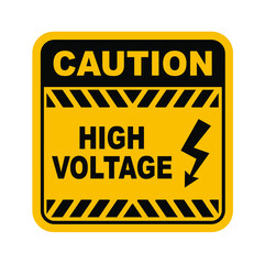 high voltage sign