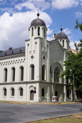 Obraz premium Krnov Synagogue, Silesia, Czech Republic / Czechia - sacral and religious building. Temple and place of worship for Jews. Historical architecture, monument and landmark.