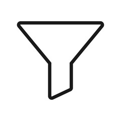 Filter icon isolated on white background. Filter icon for web site, app, ui.