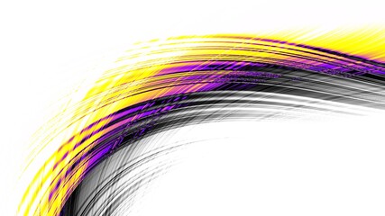 Abstract fractal pattern on white blank background.