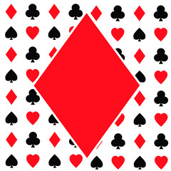 Playing Card Icon with Background in all character