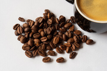 Cup of coffee isolated on white