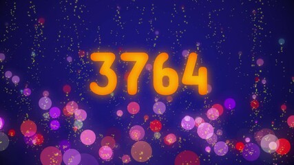 4k Counter. Celebration video introduction for the reaching 4000 subscribers, followers or likes. Also can be used in marketing, such: lottery, advertisements, discounts and promotions.