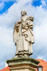 Statue of Philip Benizi de Damiani on Charles Bridge in Prague