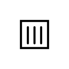 Laundry icon isolated on white background. Drip dry symbol. Washing sign.
