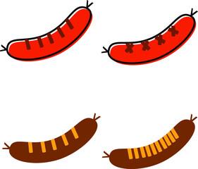 Sausage Icon in a different pattern and color