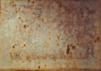 Aging, worn paper with water stains and rough edges