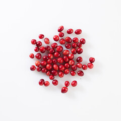 Produktaufnahme Cranberries auf weißem Untergrund