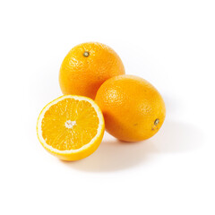 Produktaufnahme Orangen auf weißem Untergrund