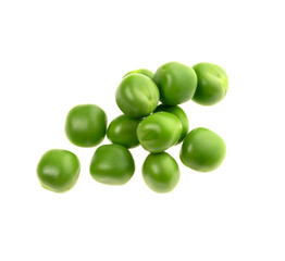 green pea vegetable bean isolated on white background