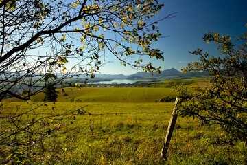 Magical Liptov views of the surrounding nature. Liptovska Mara dam from Haj-Nicovo.