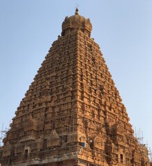 Brihadeeswarar temple in Thanjavur, Tamil nadu. This is the Hindu temple built in Dravidian...