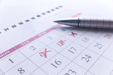 deadline concept read mark on calendar date 