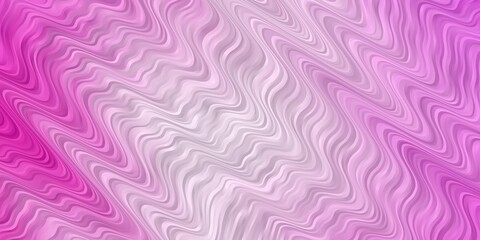 Light Pink vector background with lines. Abstract illustration with bandy gradient lines. Template for your UI design.