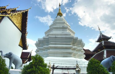  The statue in Wat duang dee temple at chiang mai ,Thailand