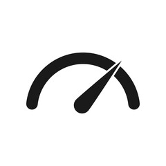 Speedometer vector  icon isolated on white background.