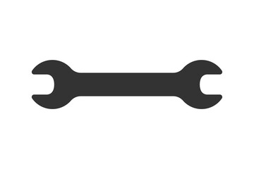 Wrench vector flat icon isolated on white background. Spanner symbol for your web site design, logo, app, UI. 