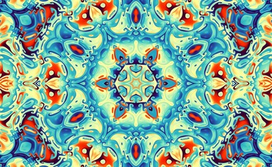 Digital art fractal background.  Psychedelic futuristic abstract pattern.
