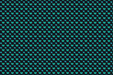 Blue colour Love pattern With Black Background, love garments design