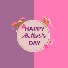 Modern Mother's day vector illustration concept