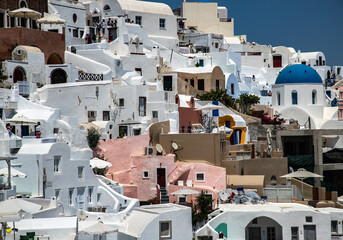 Fototapeta premium Oia village on Santorini island, Greece