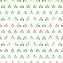 small traditional floral seamless repeat print