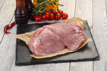 Raw pork meat