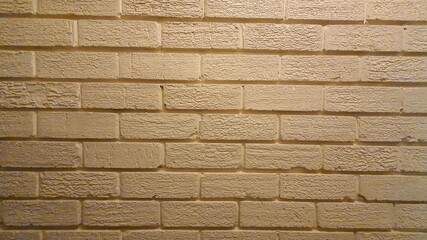 white painted brick wall from afar