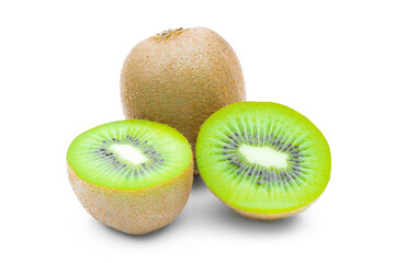 kiwi fruit on a white background