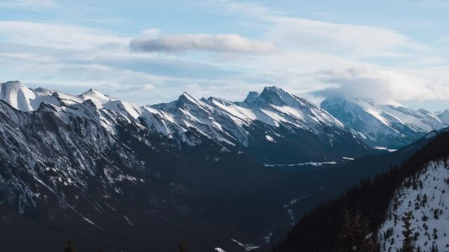 Time-lapse of Mount Bourgeau