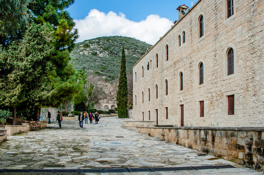 A hermit Neophyte who settled in a cave high in the mountains founded the monastery in the 12th century. After the destruction by the Turks, the monastery was revived in the 18th century.    