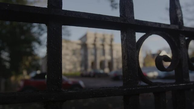 Belfast city gate shot on RED Helium 8K with 12mm lens at 60fps in RED Gamma 2.2