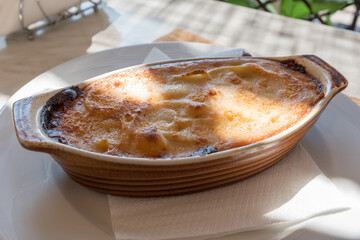 Traditional Greek dish pastizio