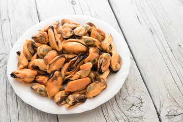 Tasty mussels without hood