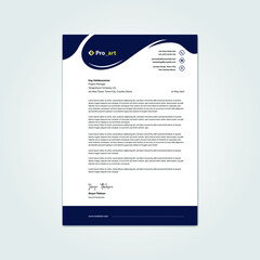 Modern Business Corporate Letter Head Print Template Design