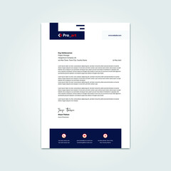 Corporate Professional Business Letter Head Template Design