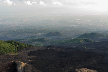 Etna landscape Catania Sicily Italy