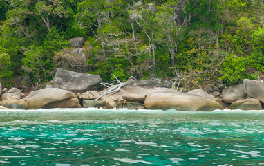 Fototapeta premium Thailand, similans landscape island in the Indian ocean