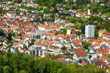 Stadtmitte von Albstadt-Tailfingen im Zollernalbkreis