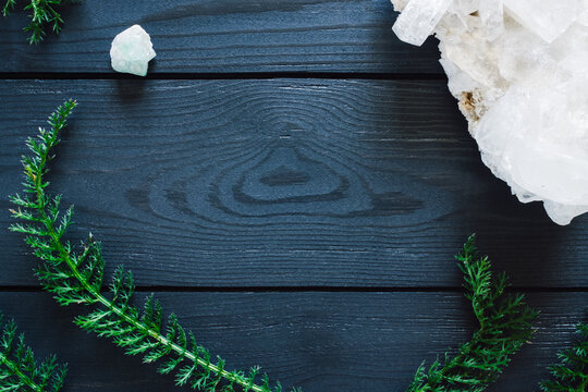 Apophyllite and Yarrow