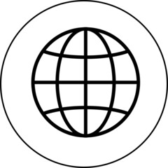 world web global icon vector eps