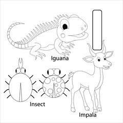 coloring the letter for kids